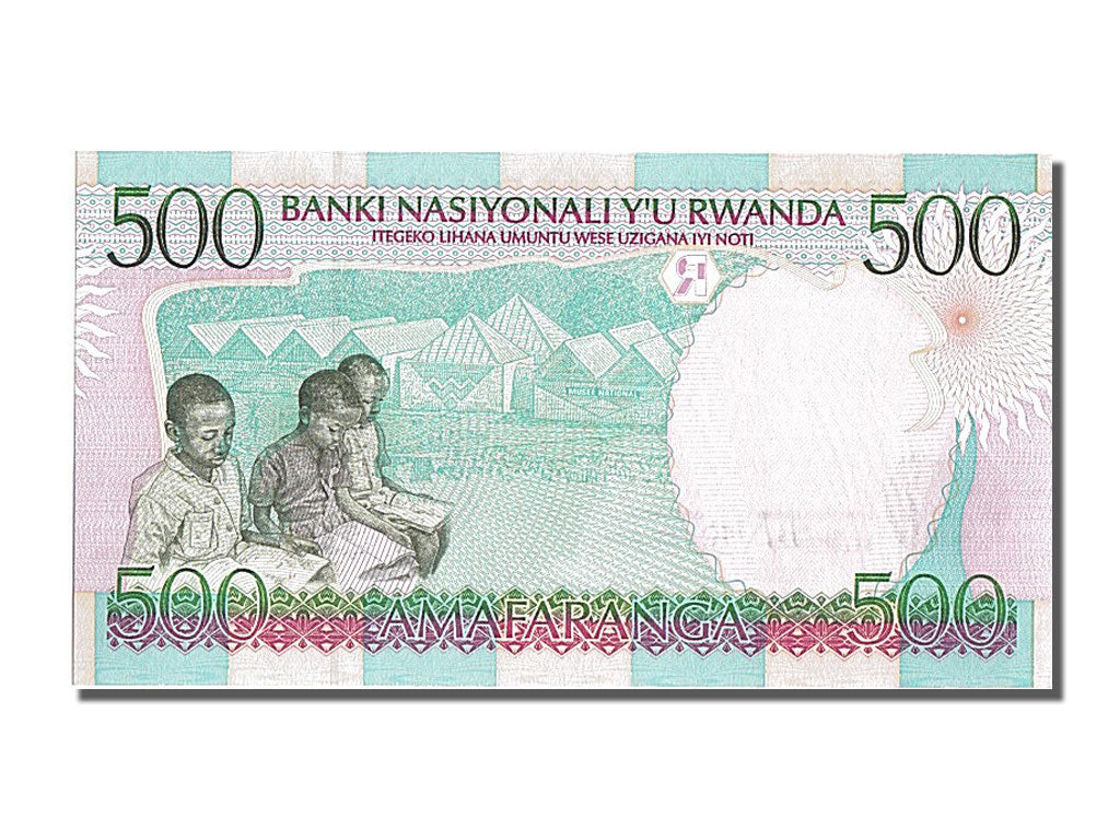 bancnota, 
  
  Rwanda, 
  
  500 de franci