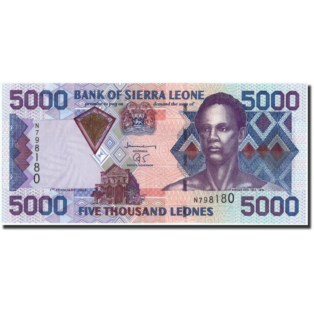 bancnota, 
  
  Sierra Leone, 
  
  5000 de lei