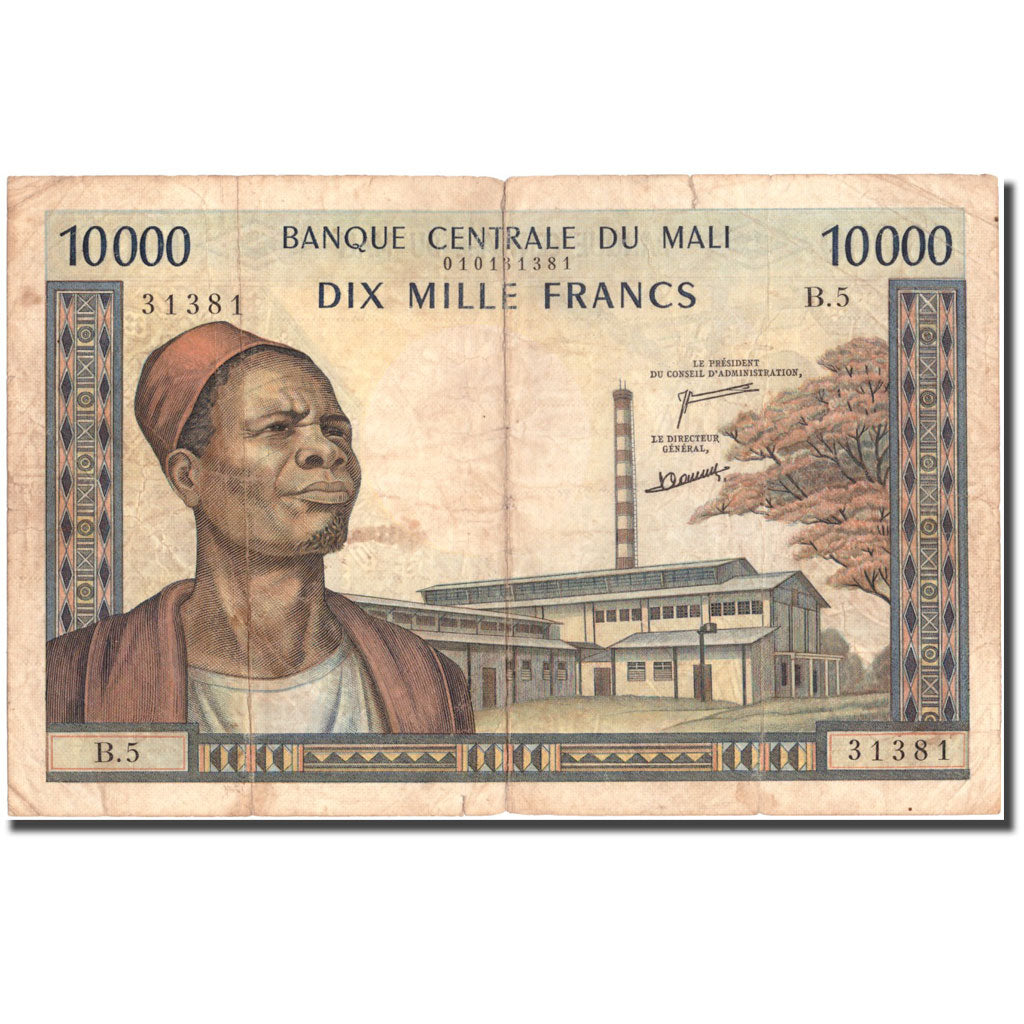 bancnota, 
  
  Mali, 
  
  10