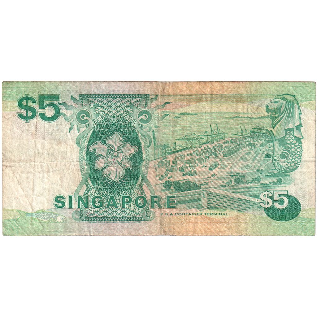 bancnota, 
  
  Singapore, 
  
  5 dolari