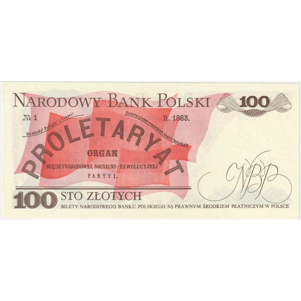 Polonia, 
  
  100 de zlotici, 
  
  1988