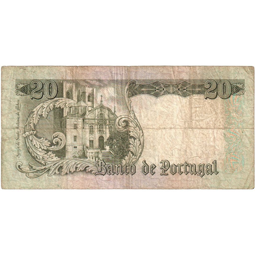 Portugalia, 
  
  20 escudo, 
  
  26-05-1964