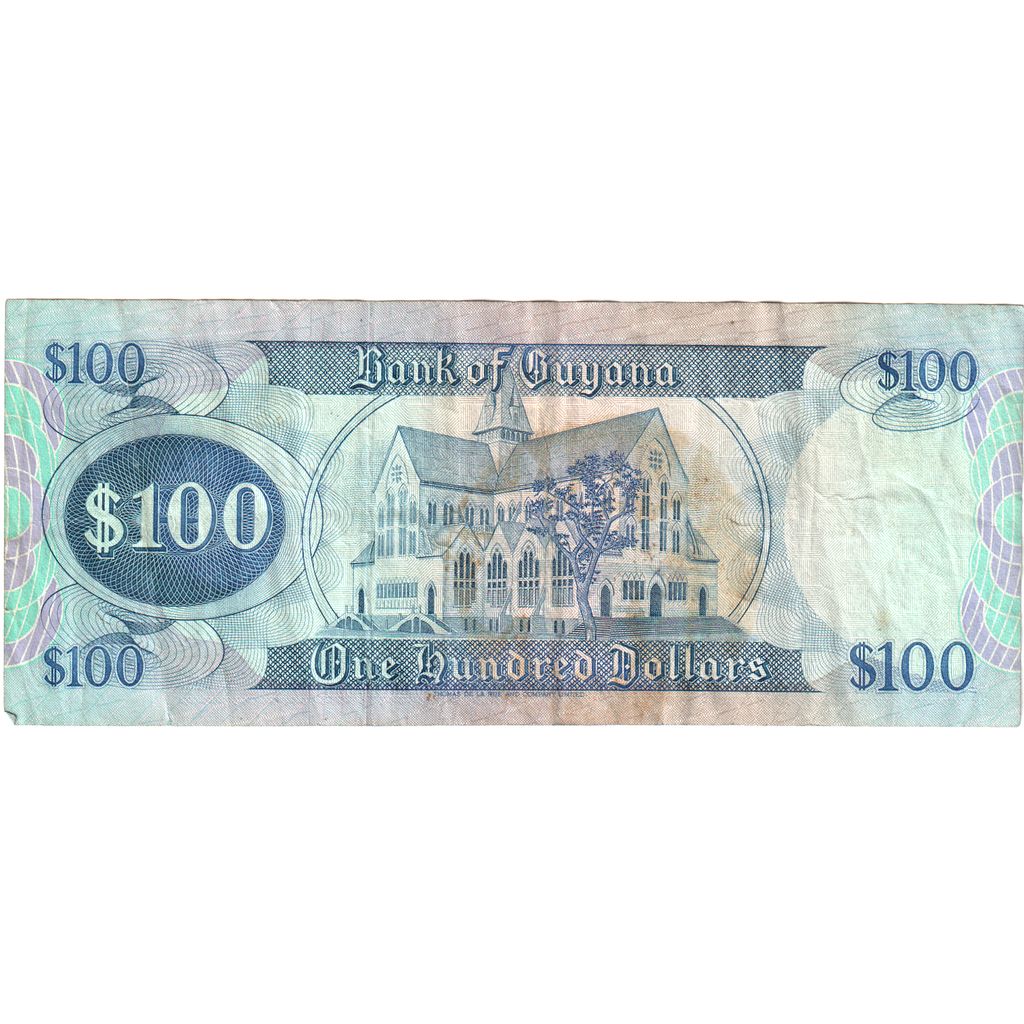 Guyana, 
  
  100 de dolari, 
  
  VF(20-25)