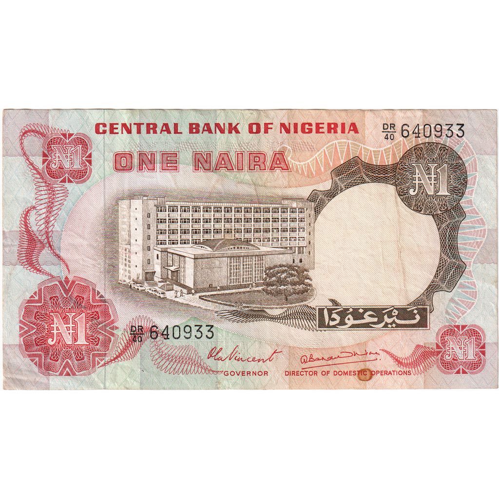 Nigeria, 
  
  1 Naira, 
  
  EF(40-45)