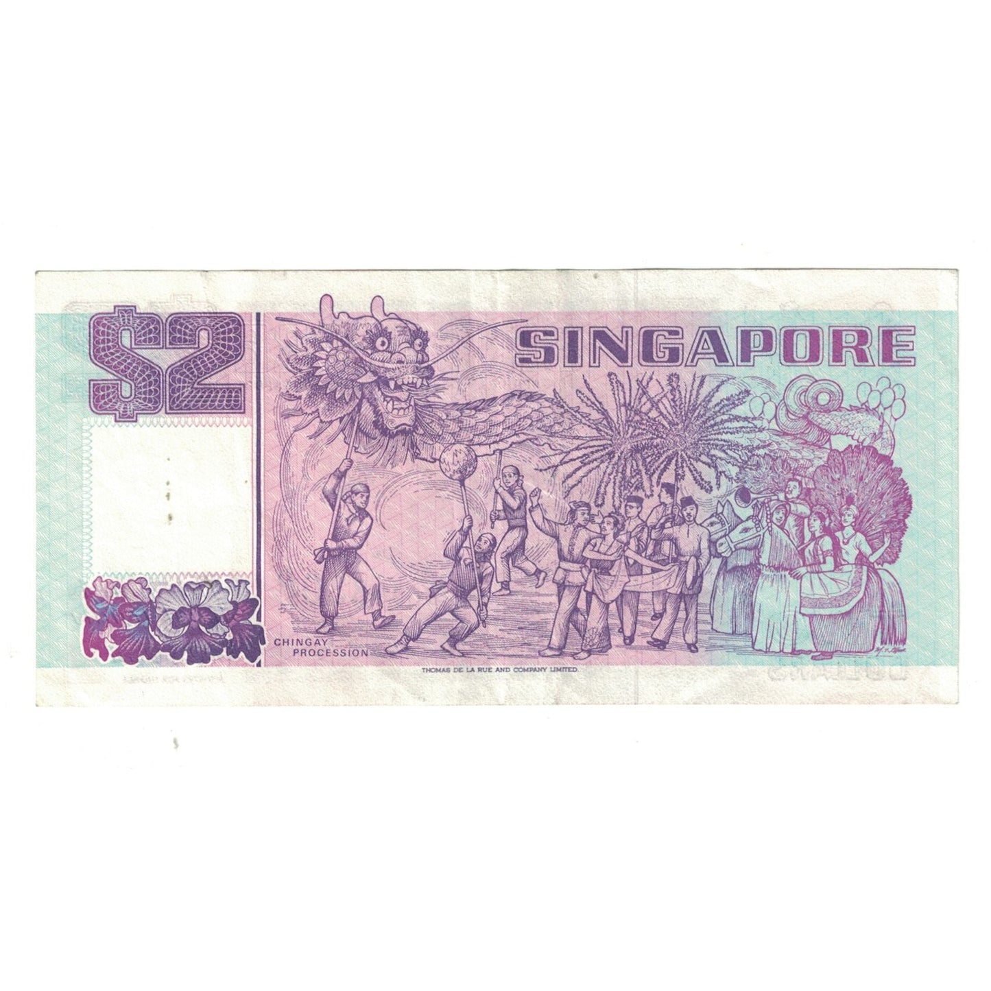 bancnota, 
  
  Singapore, 
  
  2 dolari