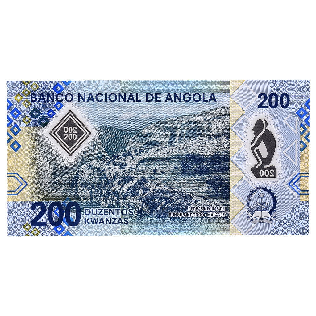 bancnota, 
  
  Angola, 
  
  200 Kwanzas