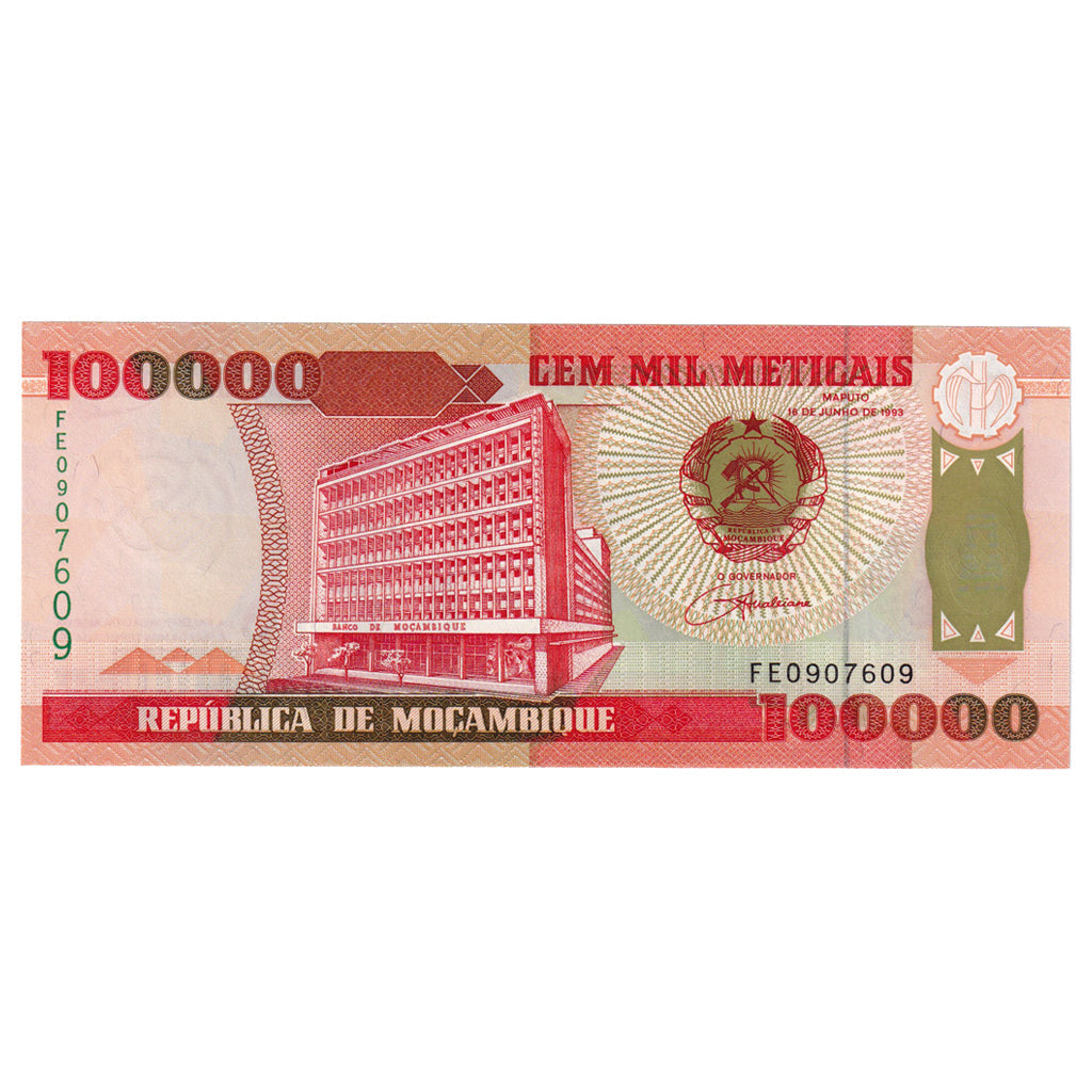 bancnota, 
  
  Mozambic, 
  
  100