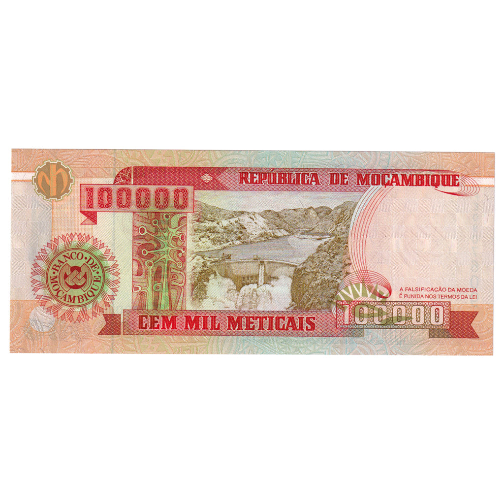 bancnota, 
  
  Mozambic, 
  
  100