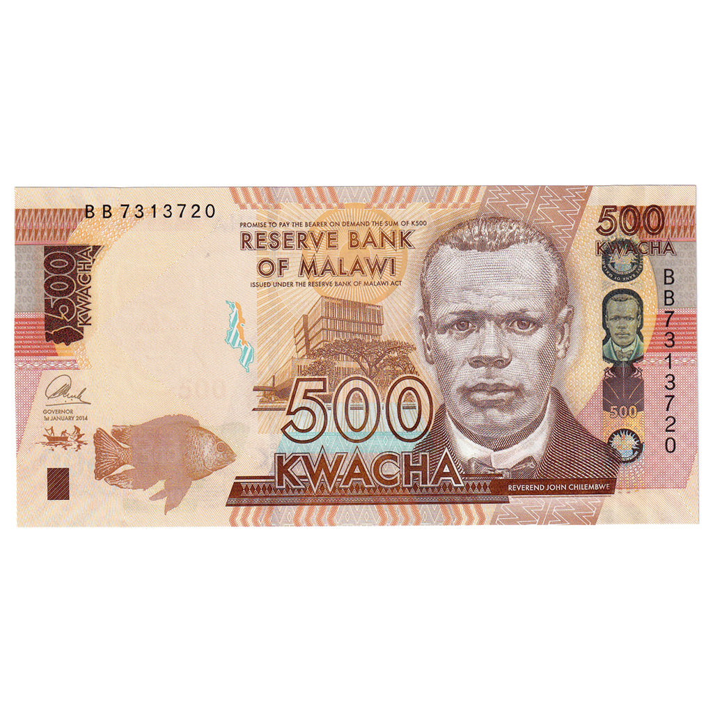 bancnota, 
  
  Malawi, 
  
  500 Kwacha