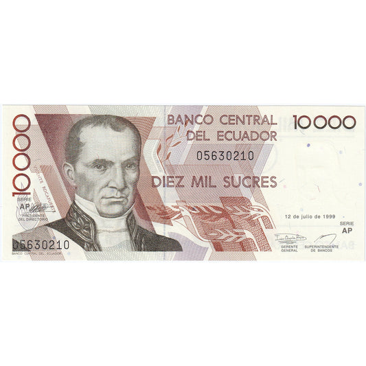 Ecuador, 
  
  10, 
  
  000 de sucre