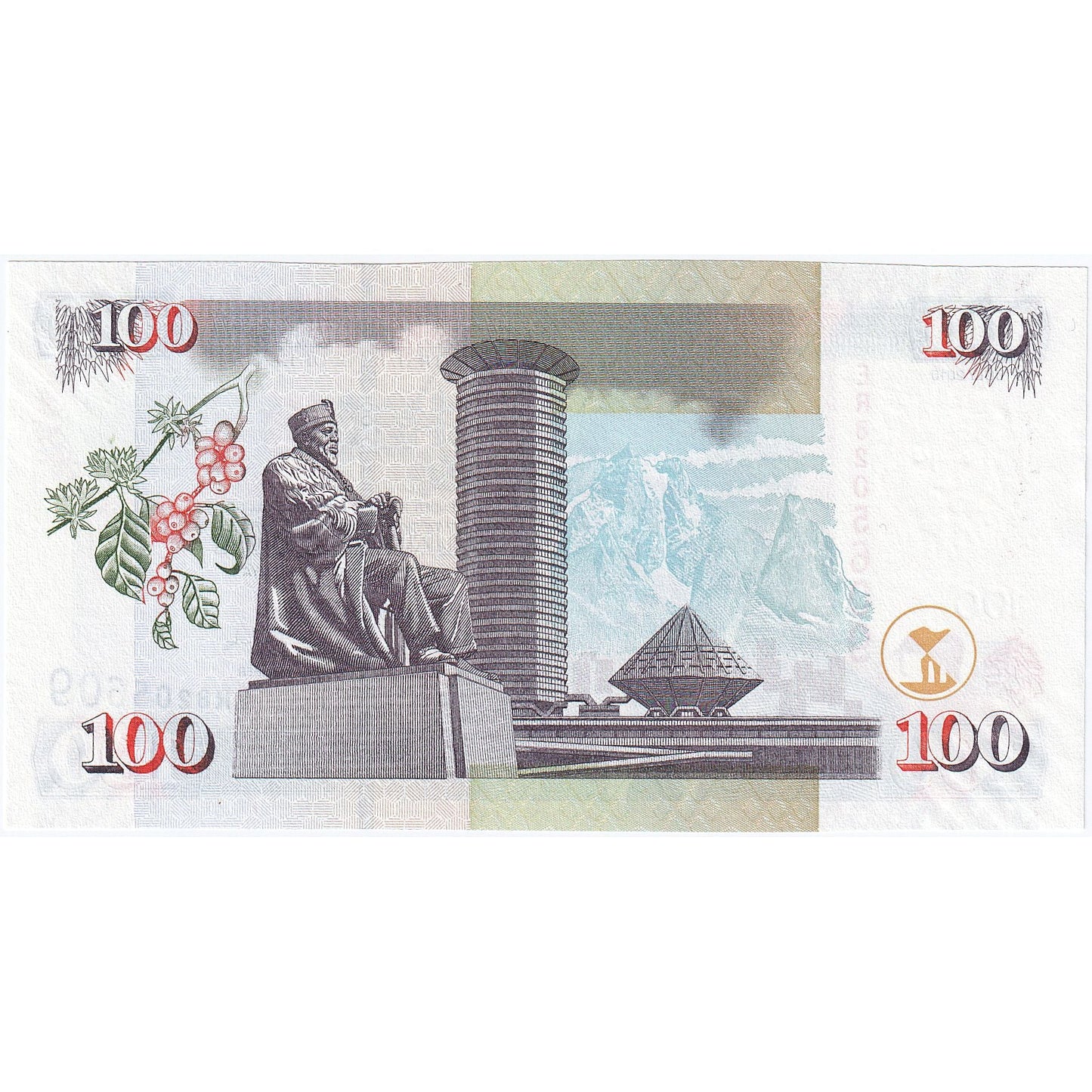 Kenya, 
  
  100 de șilingi, 
  
  2010