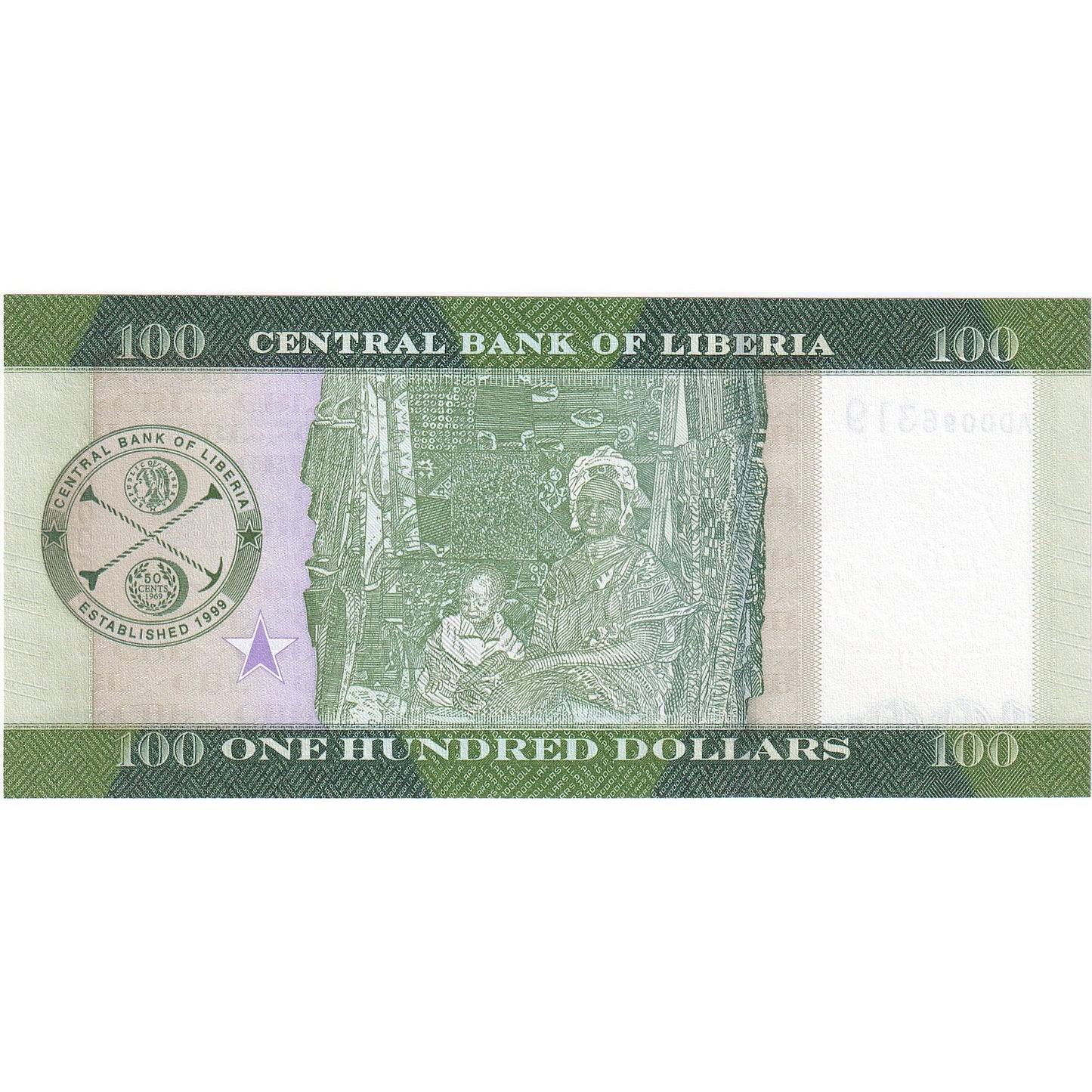 Liberia, 
  
  100 de dolari, 
  
  2017