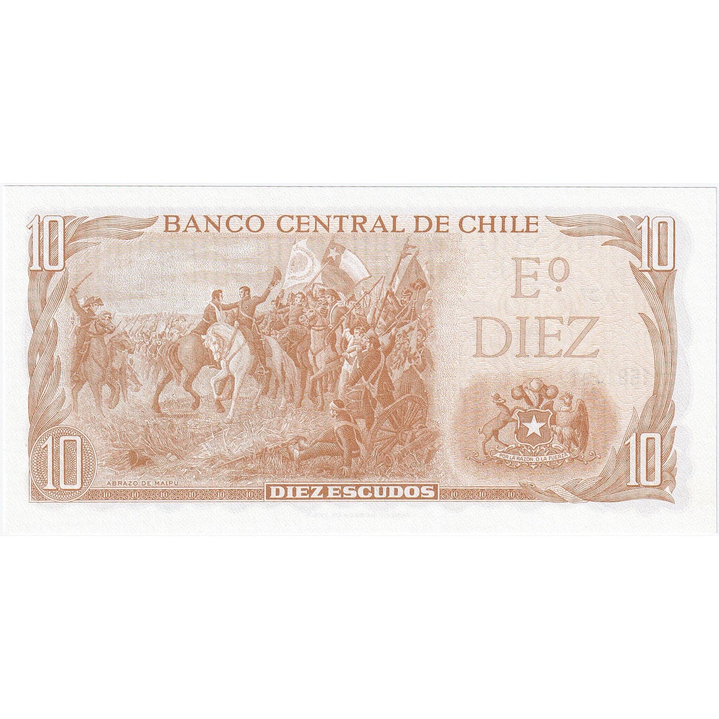 Chile, 
  
  10 escudo, 
  
  KM:143