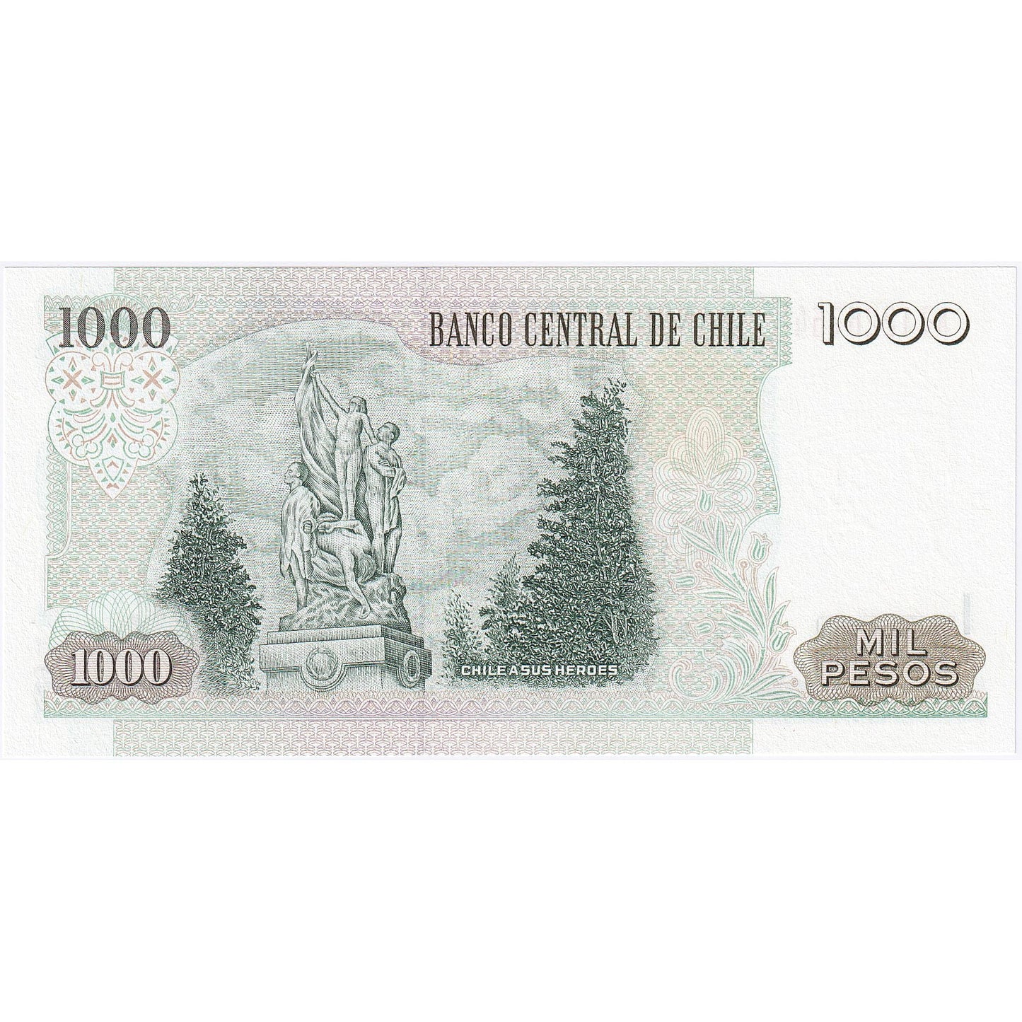 Chile, 
  
  1000 de pesos, 
  
  2008