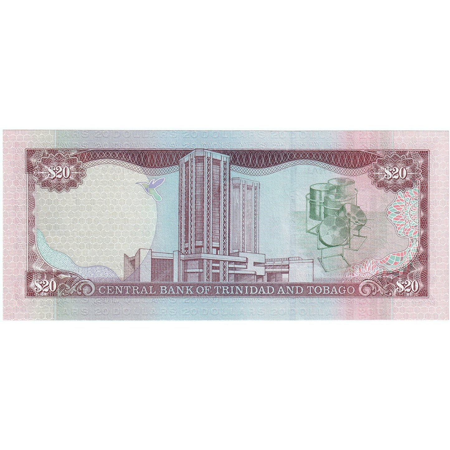 Trinidad și Tobago, 
  
  20 de dolari, 
  
  2002