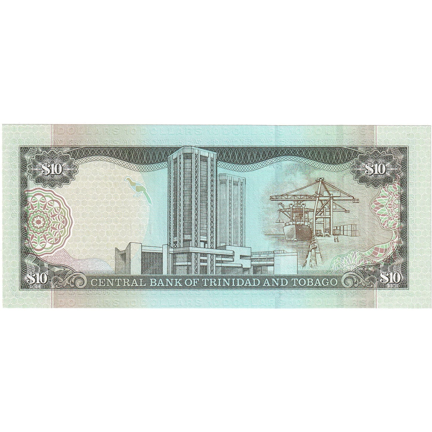 Trinidad și Tobago, 
  
  10 dolari, 
  
  2002