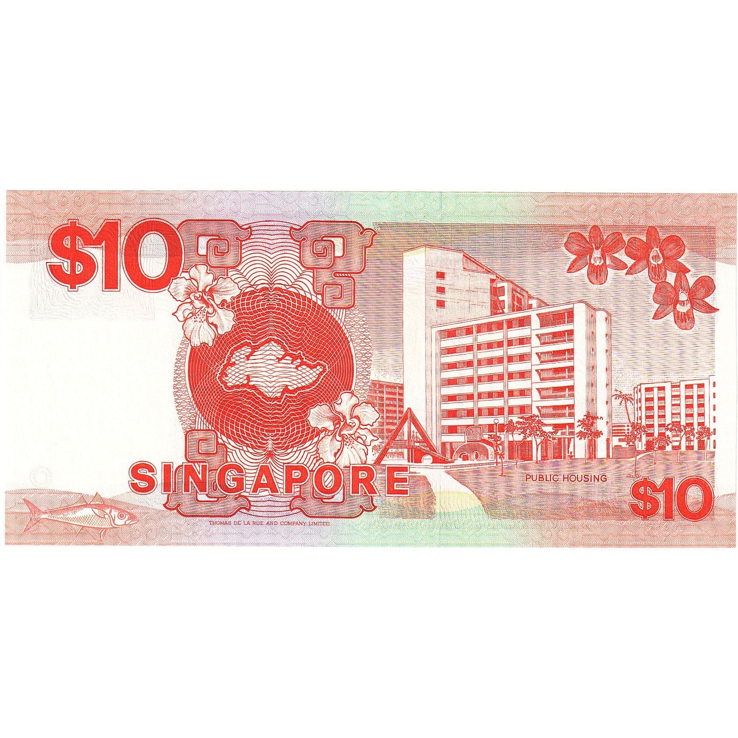 Singapore, 
  
  10 dolari, 
  
  1976