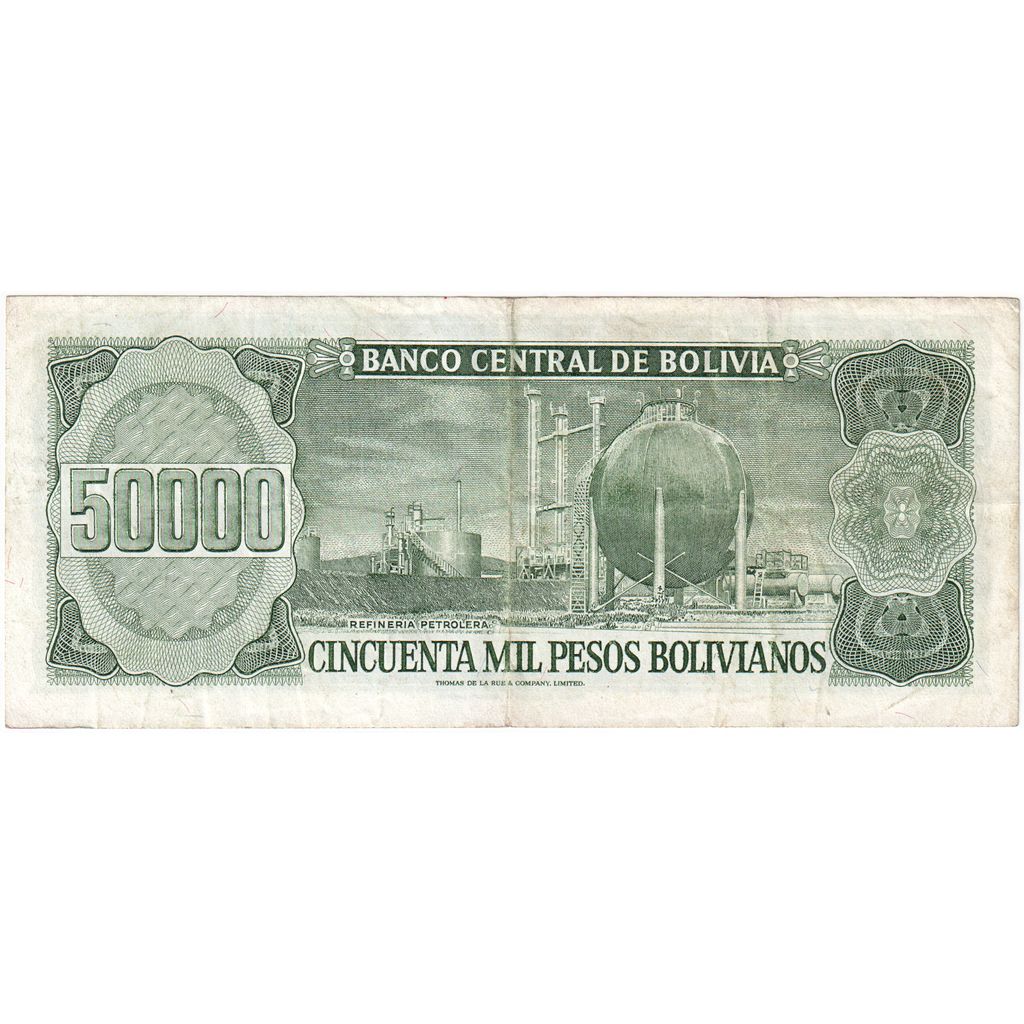 Bolivia, 
  
  50, 
  
  000 de pesos boliviani