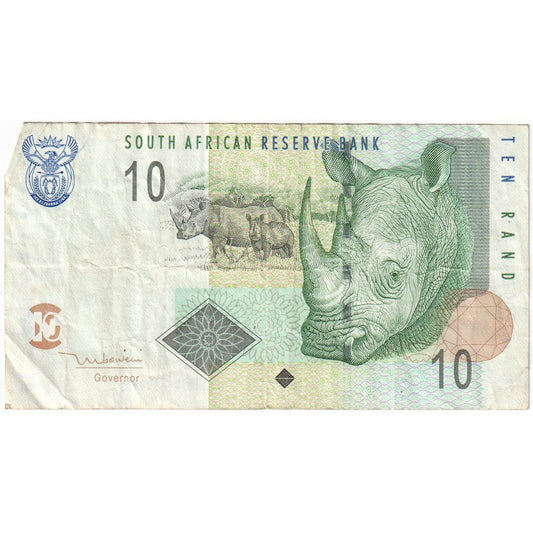 Africa de Sud, 
  
  10 rand, 
  
  KM:123a