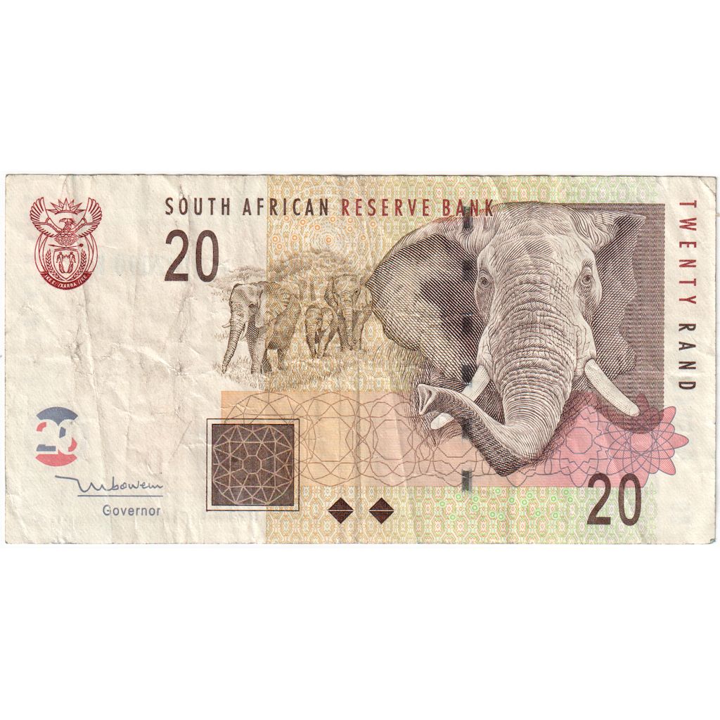 Africa de Sud, 
  
  20 de rand, 
  
  2005