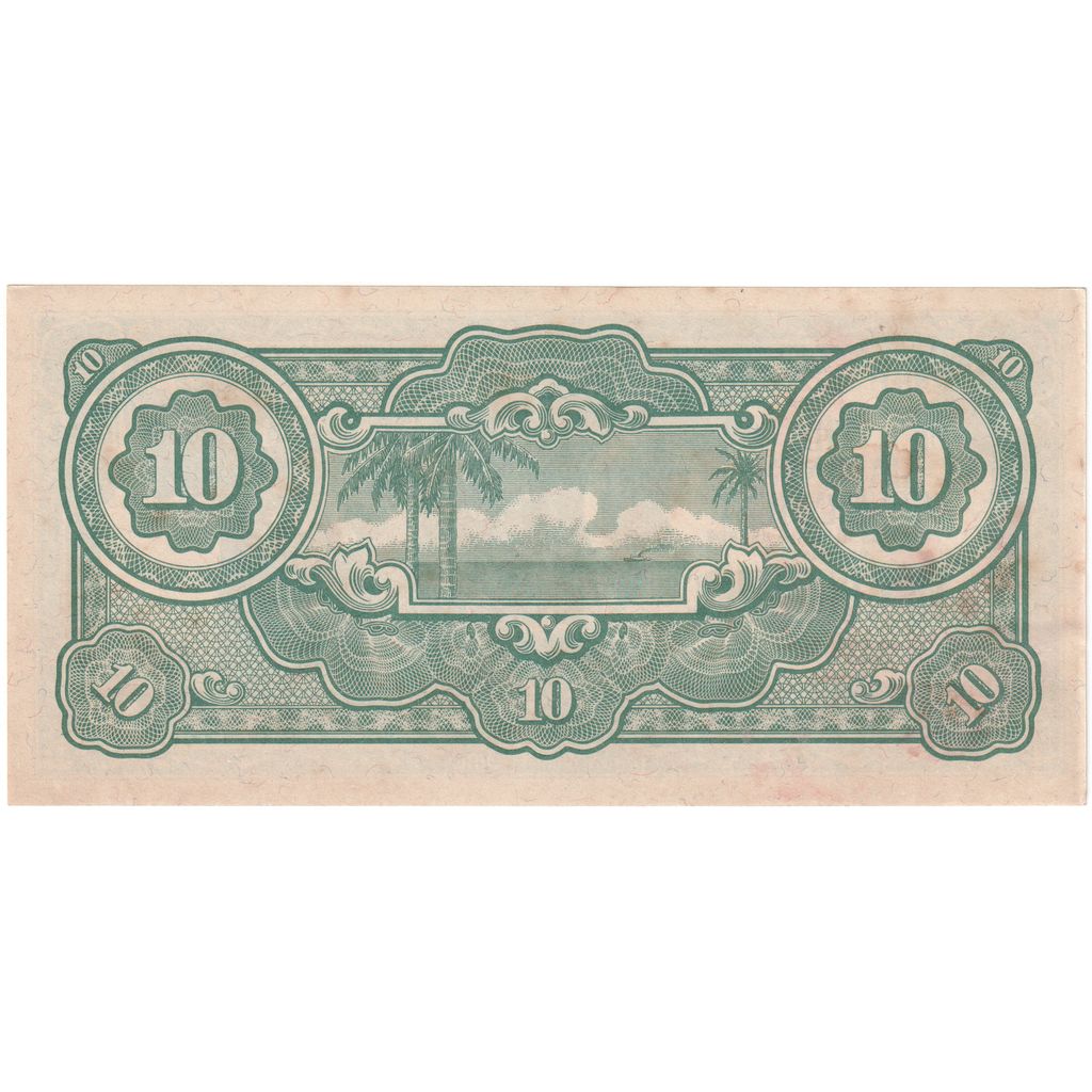 MALAYA, 
  
  10 dolari, 
  
  1942