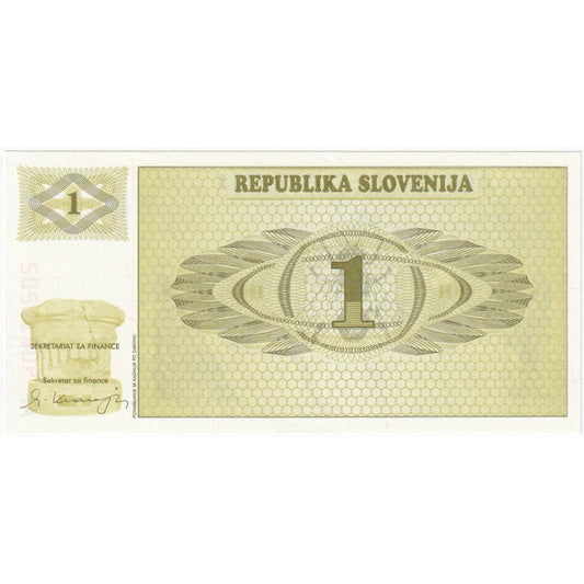 Slovenia, 
  
  1 Tolar, 
  
  UNC(65-70)