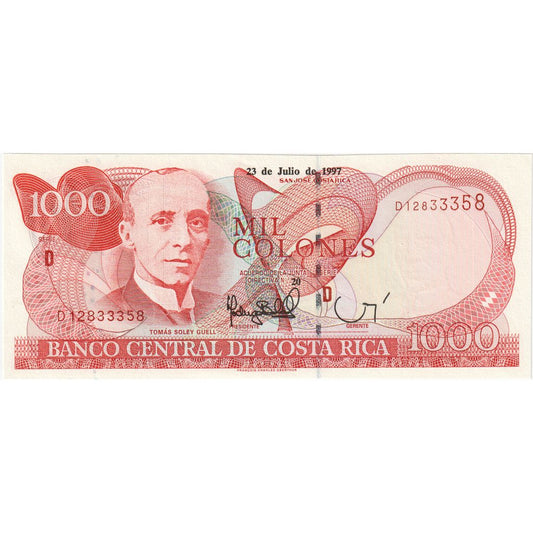 Costa Rica, 
  
  1000 de coloni, 
  
  1997