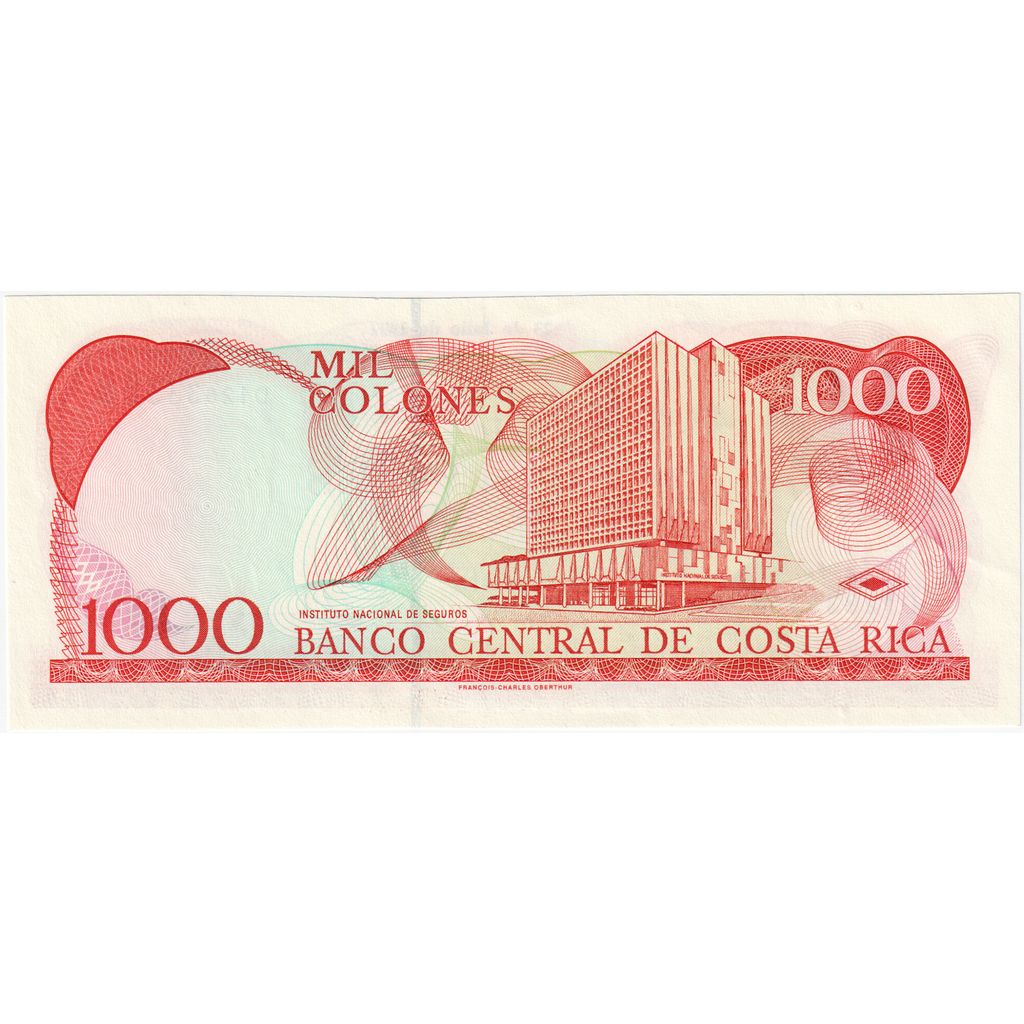 Costa Rica, 
  
  1000 de coloni, 
  
  1997