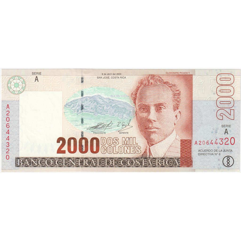 Costa Rica, 
  
  2000 de coloni, 
  
  2003