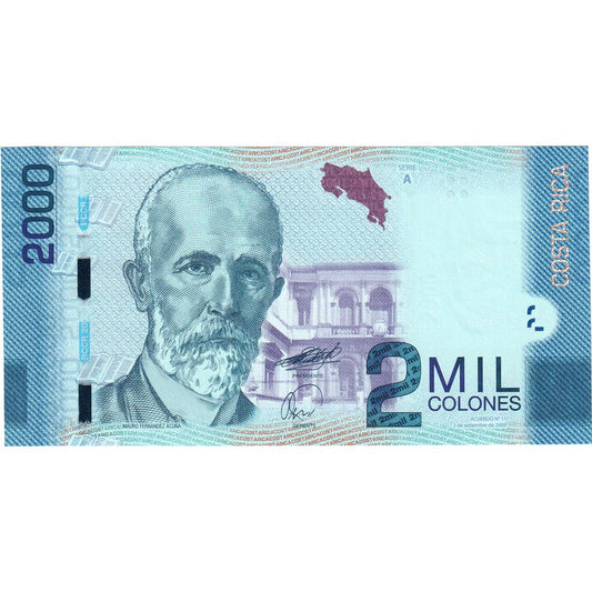 bancnota, 
  
  Costa Rica, 
  
  2000 Coloni