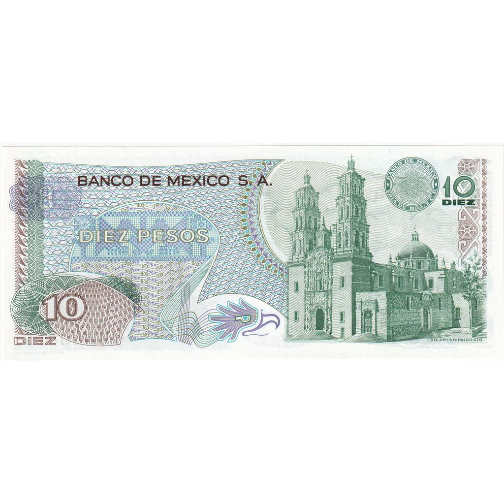 Mexic, 
  
  10 pesos, 
  
  1977