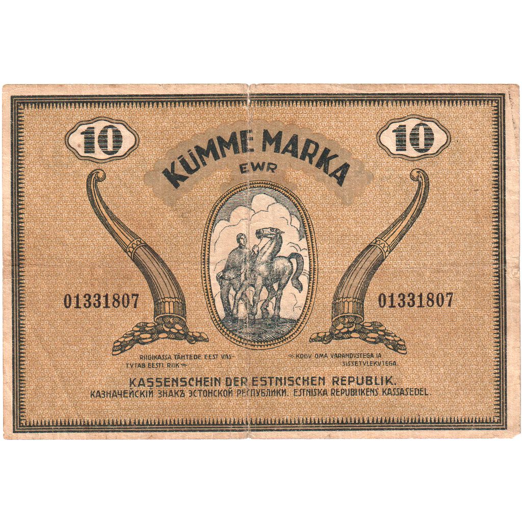 Estonia, 
  
  10 Marka, 
  
  1919