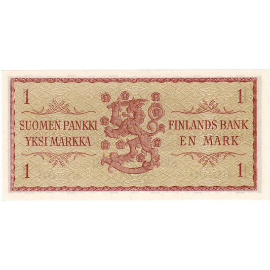 Finlanda, 
  
  1 Markka, 
  
  1963