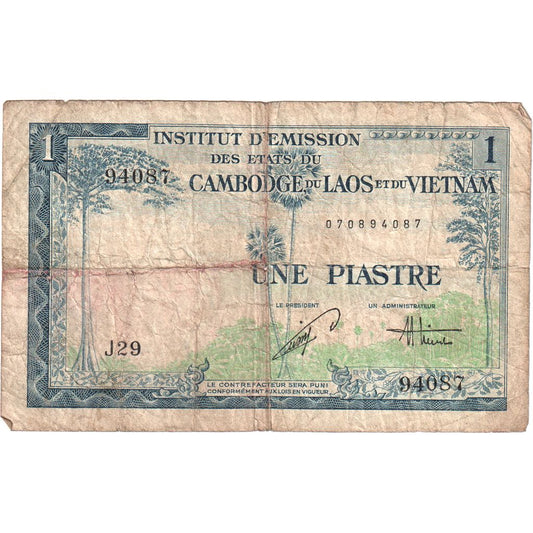 INDO-CHINA FRANCEZĂ, 
  
  1 Piastre = 1 Dong, 
  
  VF(20-25)