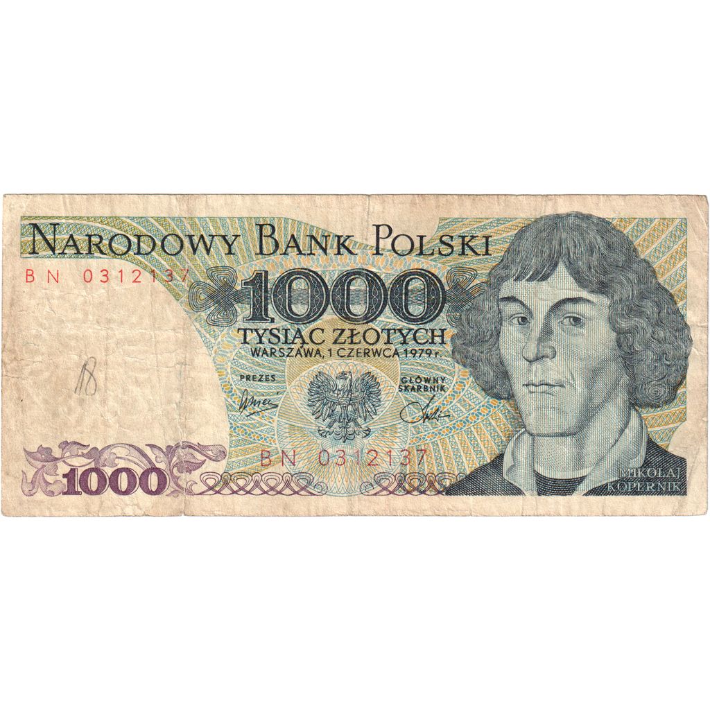 bancnota, 
  
  Polonia, 
  
  1000 de zlotici