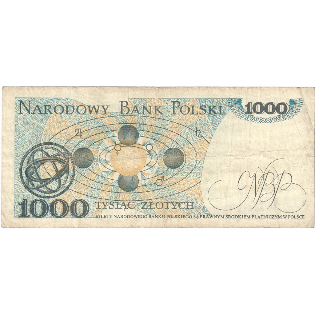 Polonia, 
  
  1000 de zlotici, 
  
  1982-12-01