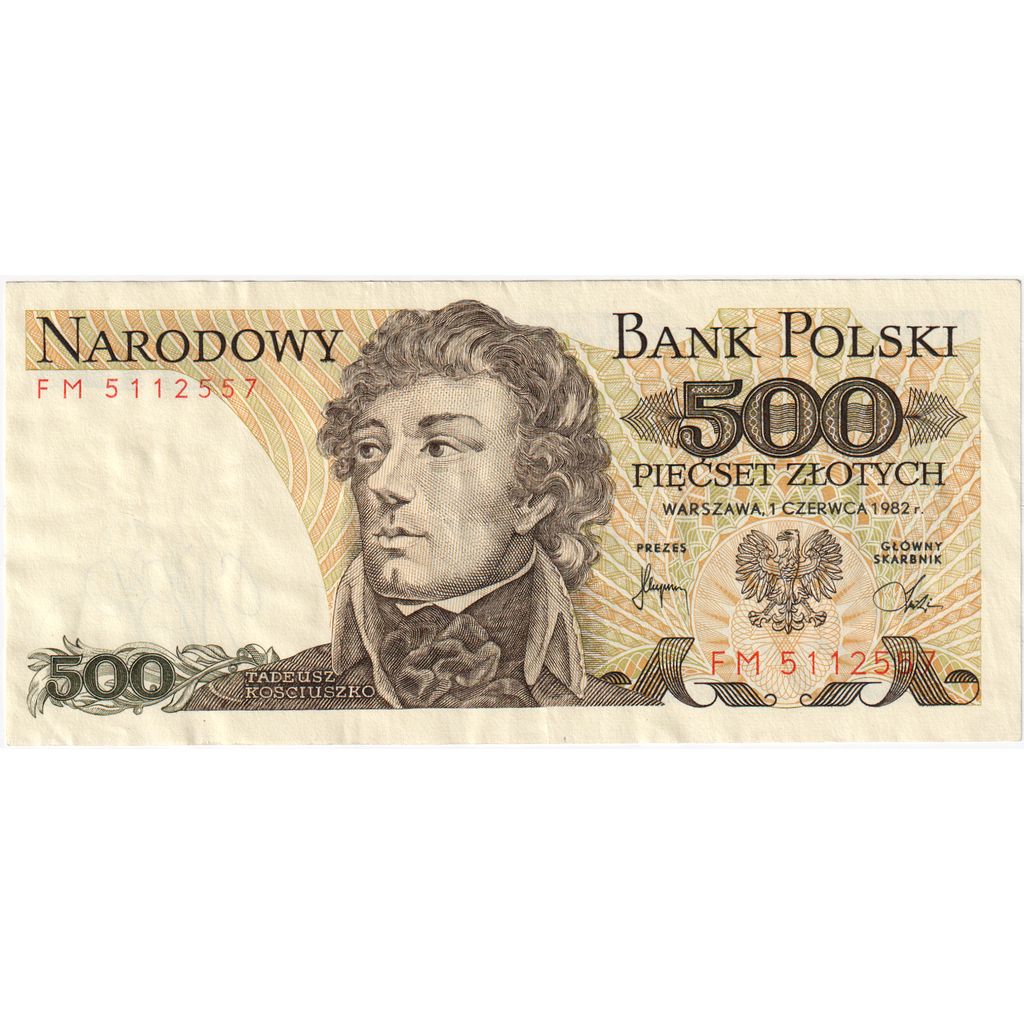 bancnota, 
  
  Polonia, 
  
  500 de zlotici