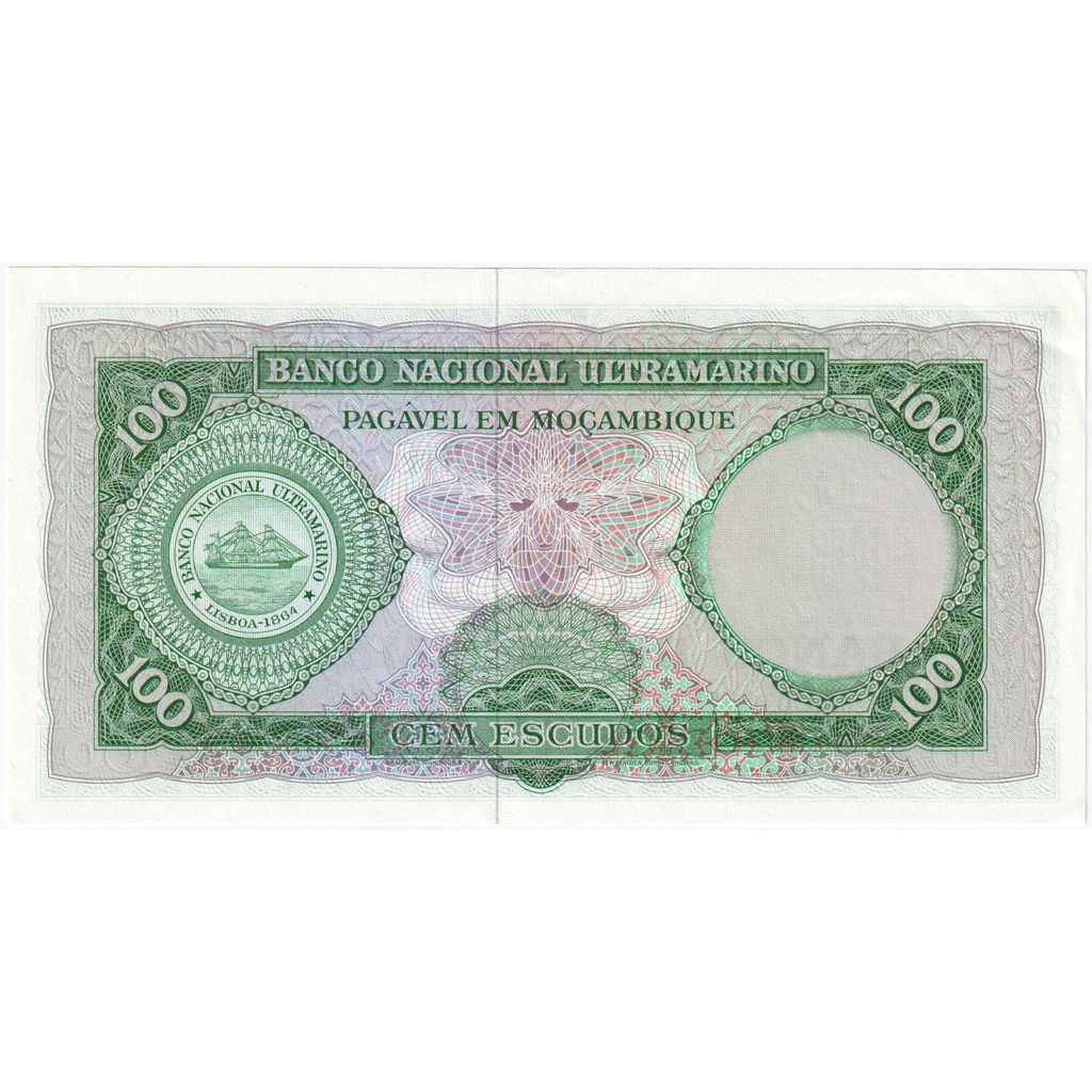 Mozambic, 
  
  100 de escudo, 
  
  1961-03-27