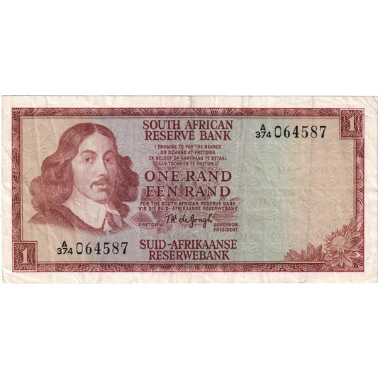 Africa de Sud, 
  
  1 rand, 
  
  EF(40-45)