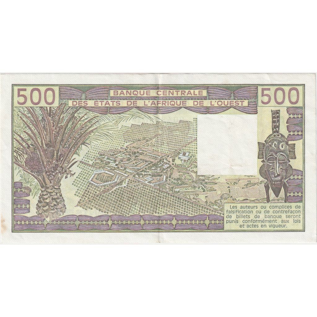 Statele Africii de Vest, 
  
  500 de franci, 
  
  UNC(63)