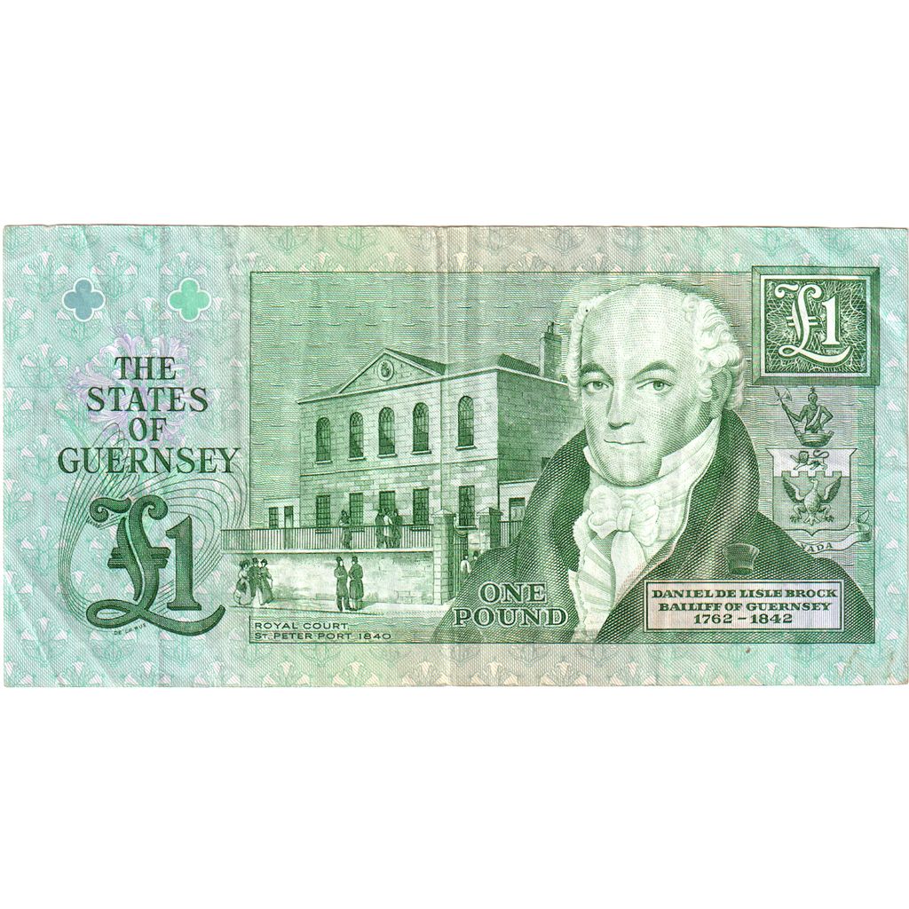 Guernsey, 
  
  1 liră, 
  
  EF(40-45)