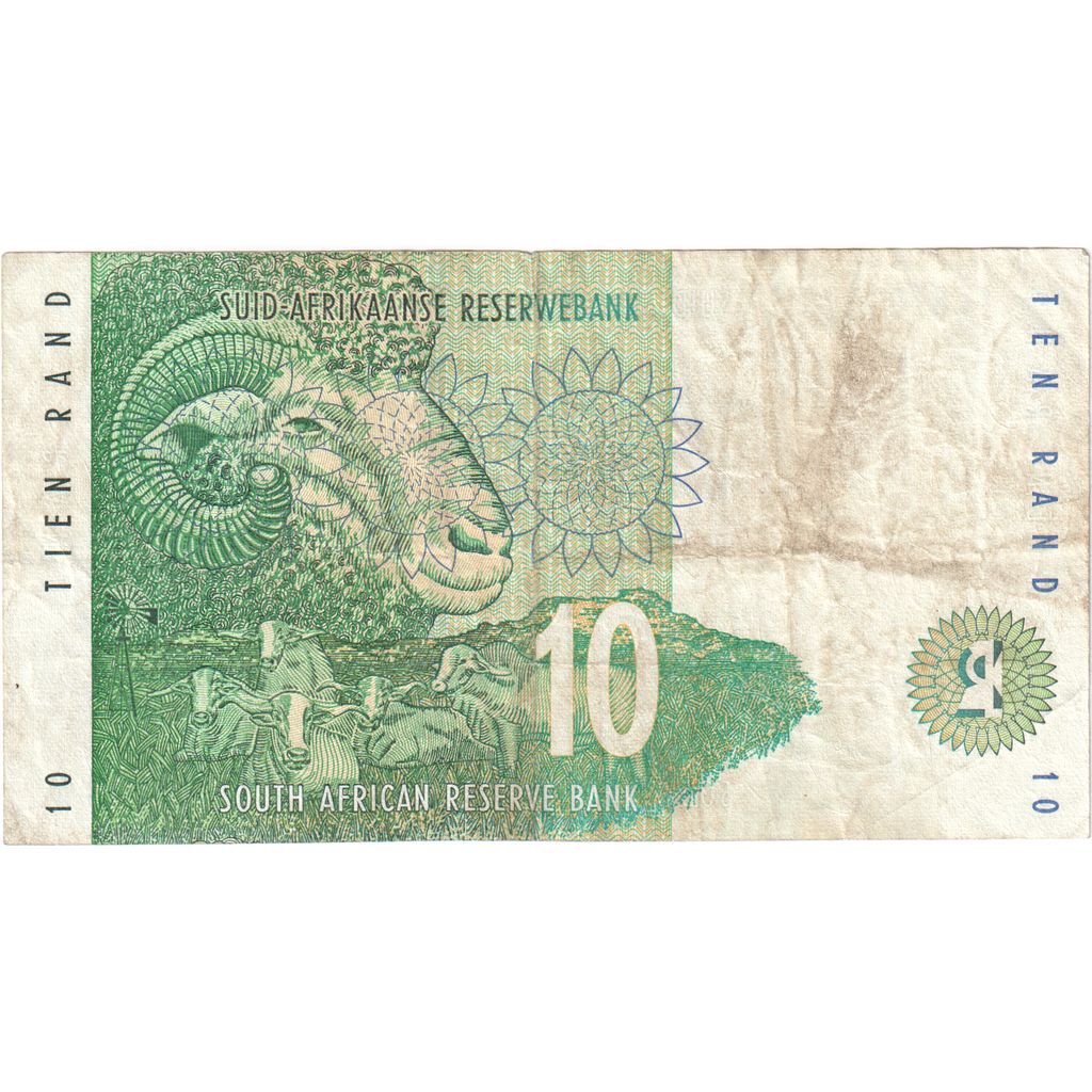 Africa de Sud, 
  
  10 rand, 
  
  VF(30-35)