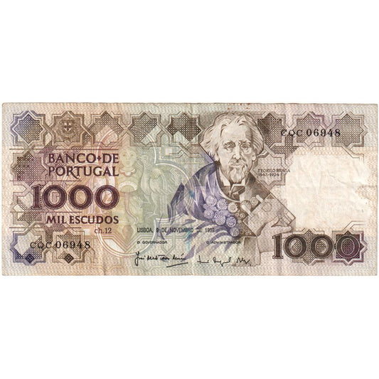 Portugalia, 
  
  1000 de escudo, 
  
  1989-11-09