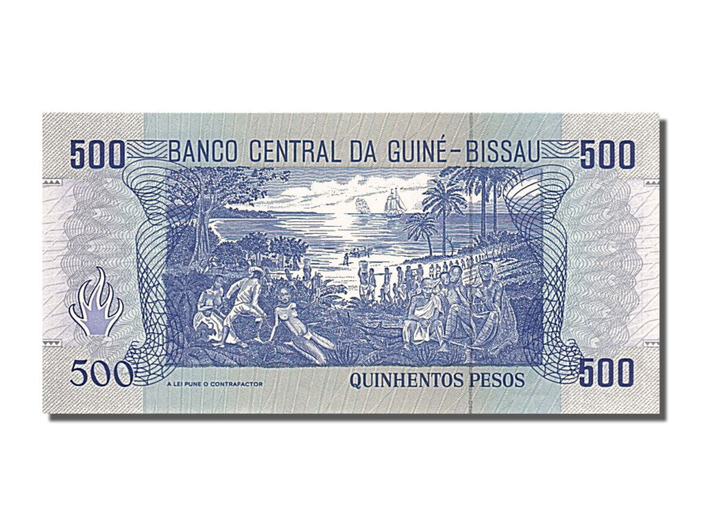 bancnota, 
  
  Guineea-Bissau, 
  
  500 de pesos