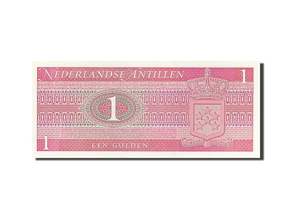 bancnota, 
  
  Antilele Olandeze, 
  
  1 Gulden