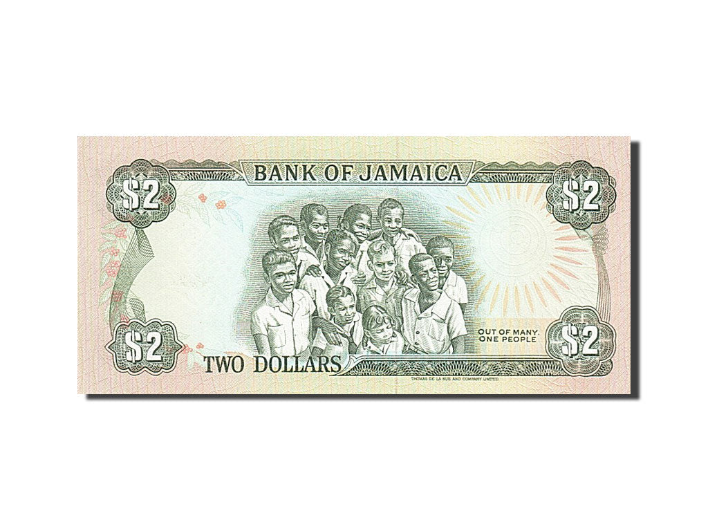 bancnota, 
  
  Jamaica, 
  
  2 dolari