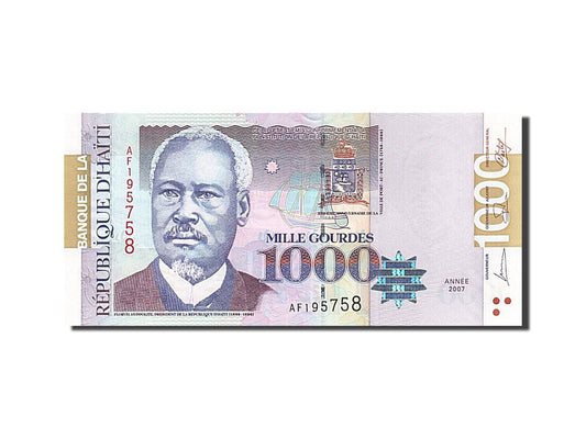 bancnota, 
  
  Haiti, 
  
  1000 de gourde