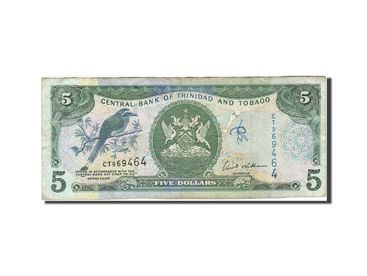 bancnota, 
  
  Trinidad și Tobago, 
  
  5 dolari