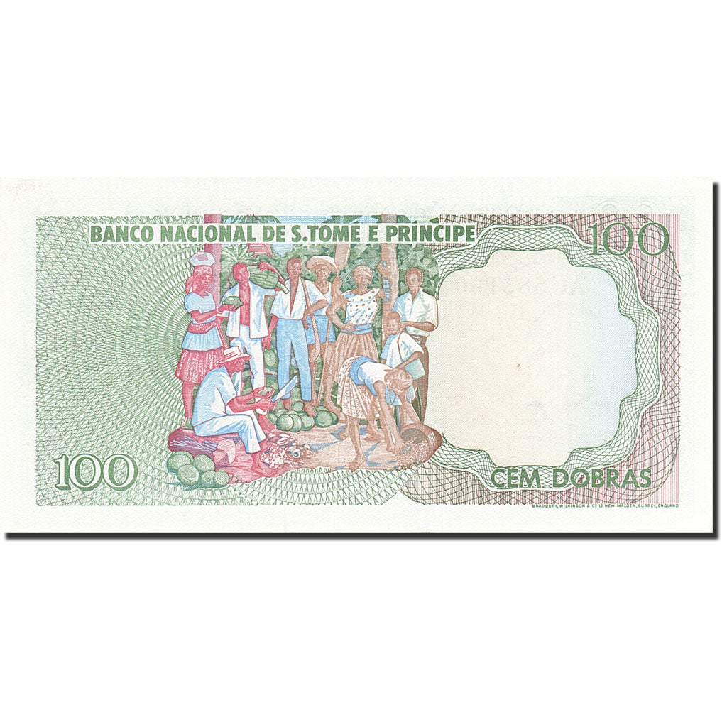 bancnota, 
  
  Sfântul Toma și Prinț, 
  
  100 Dobras