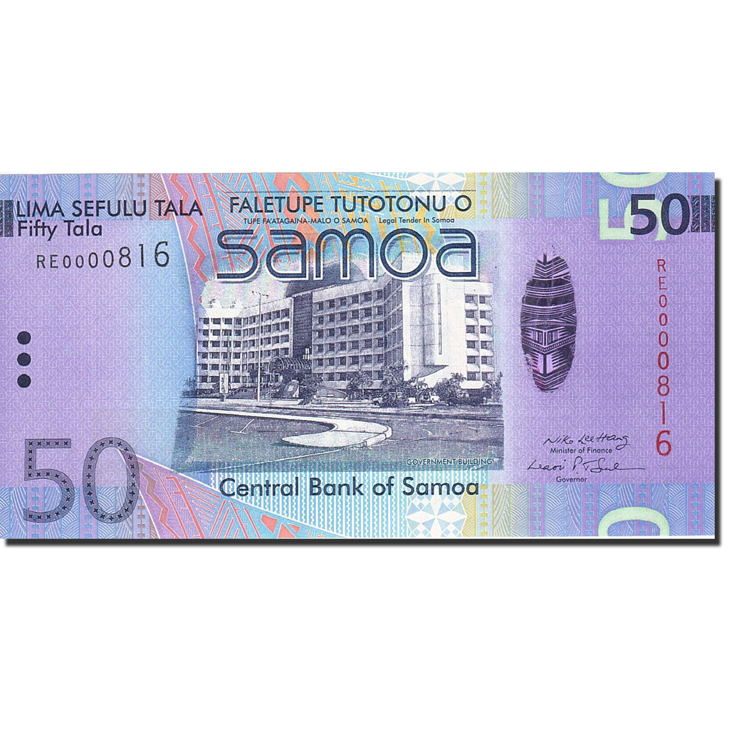 bancnota, 
  
  Samoa de Vest, 
  
  50 Tala